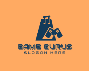 Gadget - Game Controller Shopping Bag logo design