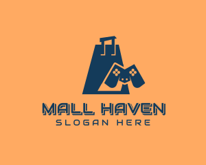 Game Controller Shopping Bag logo design