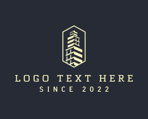 Building Tower Structure Logo