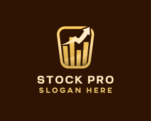 Stock - Finance Stock Arrow logo design
