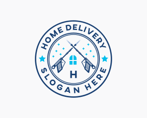 Sanitation Pressure Washing logo design