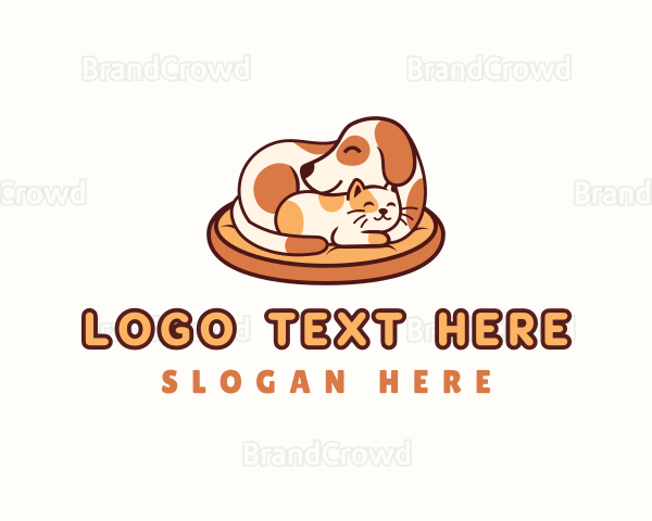 Dog Cat Pet Bed Logo
