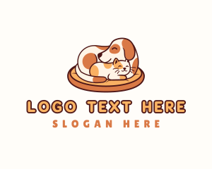 Canine - Dog Cat Pet Bed logo design