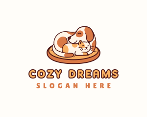 Dog Cat Pet Bed logo design