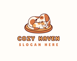 Dog Cat Pet Bed logo design