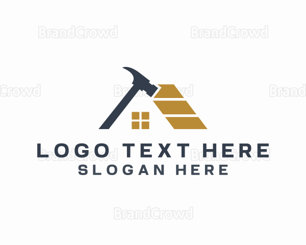 House Construction Hammer Logo