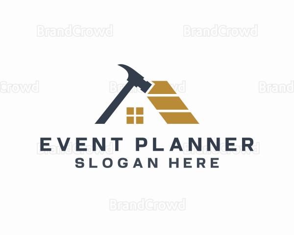 House Construction Hammer Logo