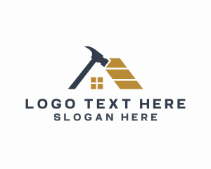 Builder - House Construction Hammer logo design