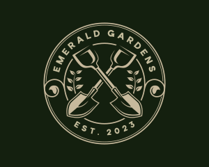 Shovel Agriculture Landscaping logo design