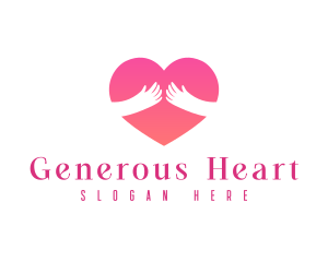 Charity Heart Hug logo design