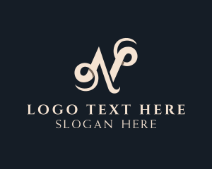 Elegant - Cursive Script Marketing logo design