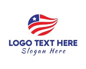 Patriot - Patriot Star and Stripes Flag logo design