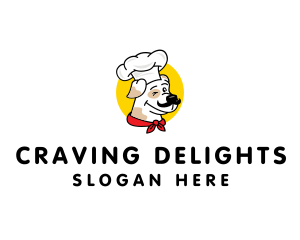 Craving - Chef Puppy Dog logo design