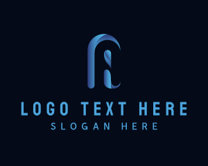 Plumber - Water Letter A Silhouette logo design