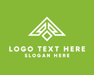 Triangular - Residential Roof Construction logo design