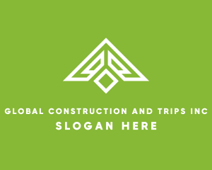 Architectural - Residential Roof Construction logo design