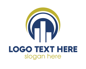 Round - Elegant Round Stats logo design