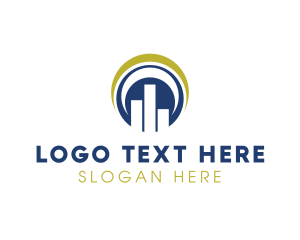 Database - Elegant Round Stats logo design