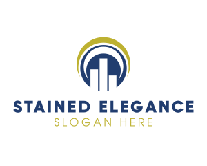 Elegant Round Stats logo design