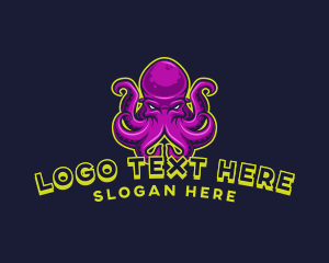 Animal - Wild Octopus Gaming logo design