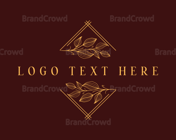 Minimalist Luxury Leaf Logo