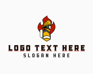 Fire - Fire Safety Fireman logo design