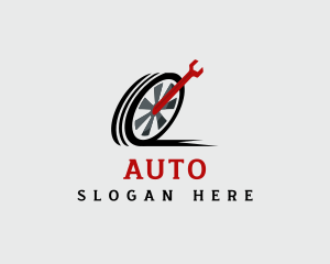 Mechanic Tire Wrench logo design
