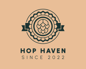 Hops - Beer Hops Bar logo design