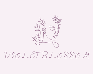 Violet Beauty Skincare logo design