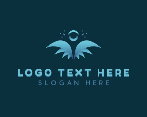 Inspirational - Angelic Holy Wings logo design