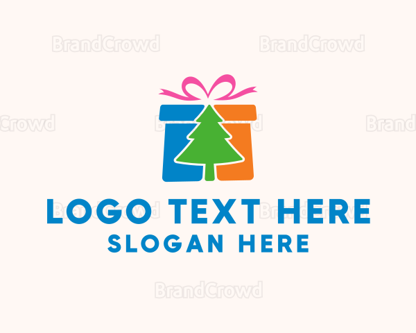 Christmas Gift Box Logo