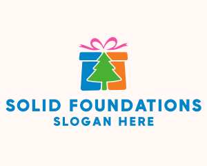 Christmas Gift Box Logo