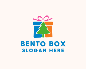 Christmas Gift Box logo design