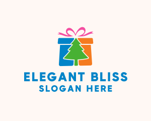 Celebration - Christmas Gift Box logo design