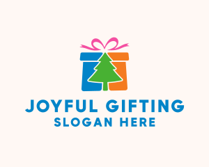 Gift - Christmas Gift Box logo design
