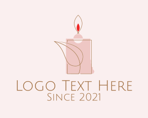 Scented Oil - Leaf Wax Candle logo design