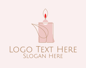 Leaf Wax Candle Logo