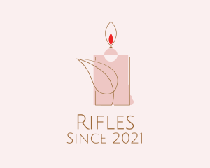 Scented Oil - Leaf Wax Candle logo design