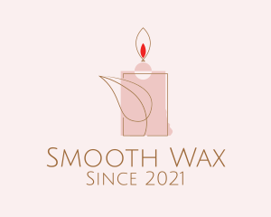 Leaf Wax Candle logo design