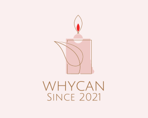 Scented Oil - Leaf Wax Candle logo design