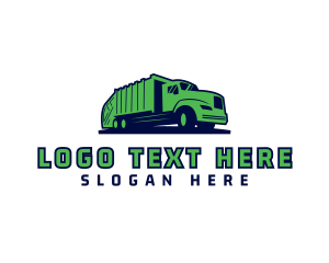 Recycling - Garbage Truck Disposal logo design