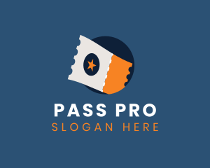 Pass - Ticket Admission Pass logo design