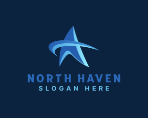 North - Swoosh Star Arrow logo design