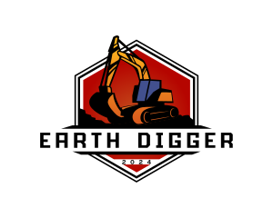 Digger - Excavator Miner Digger logo design