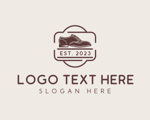 Leather Oxford Shoes Logo