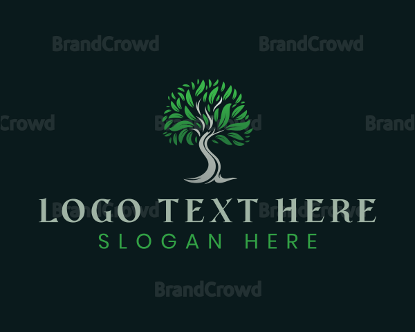 Natural Eco Tree Logo