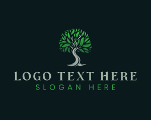 Eco Park - Natural Eco Tree logo design