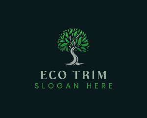 Natural Eco Tree logo design