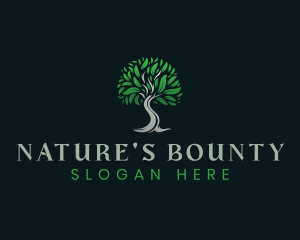 Natural Eco Tree logo design