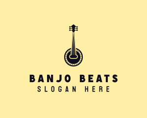 Banjo - African Music Banjo logo design